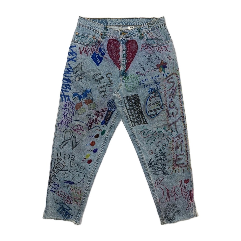 Vintage Levi's 560 Jeans Men's size 34x30 Loose fit tapered blue Denim Pants‎